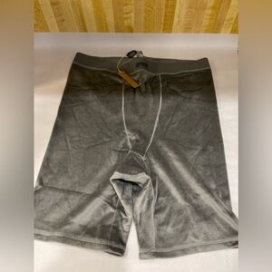 Skims Velour Gunmetal Shorts Size XL NWT